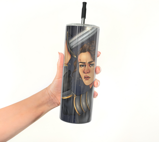 Lady Knight Tumbler | Inkbird Art - From the quiet corners of a magical world