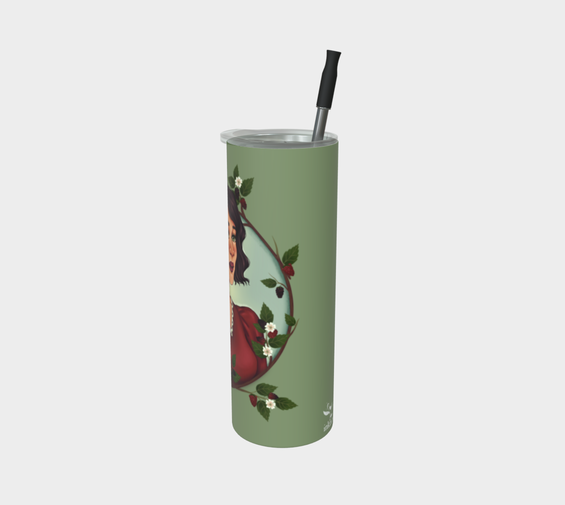 Blackberry Blush 20oz Stainless Steel Tumbler | Inkbird Art - From the quiet corners of a magical world