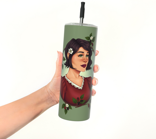 Blackberry Blush 20oz Stainless Steel Tumbler | Inkbird Art - From the quiet corners of a magical world