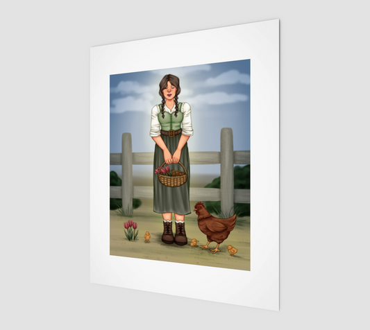 Spring Cottage Print | Inkbird Art - From the quiet corners of a magical world