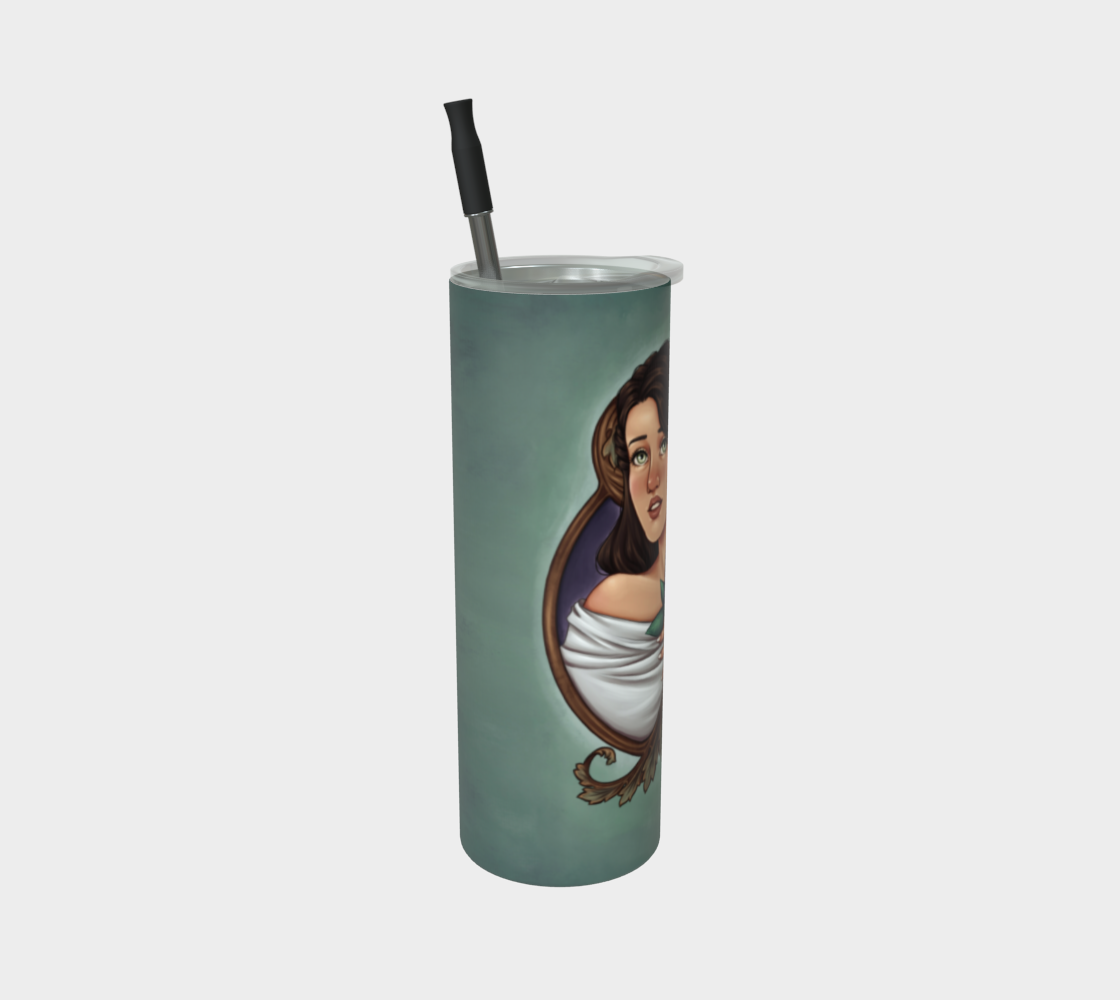 Lilac Lady 20oz Stainless Steel Tumbler | Inkbird Art - From the quiet corners of a magical world