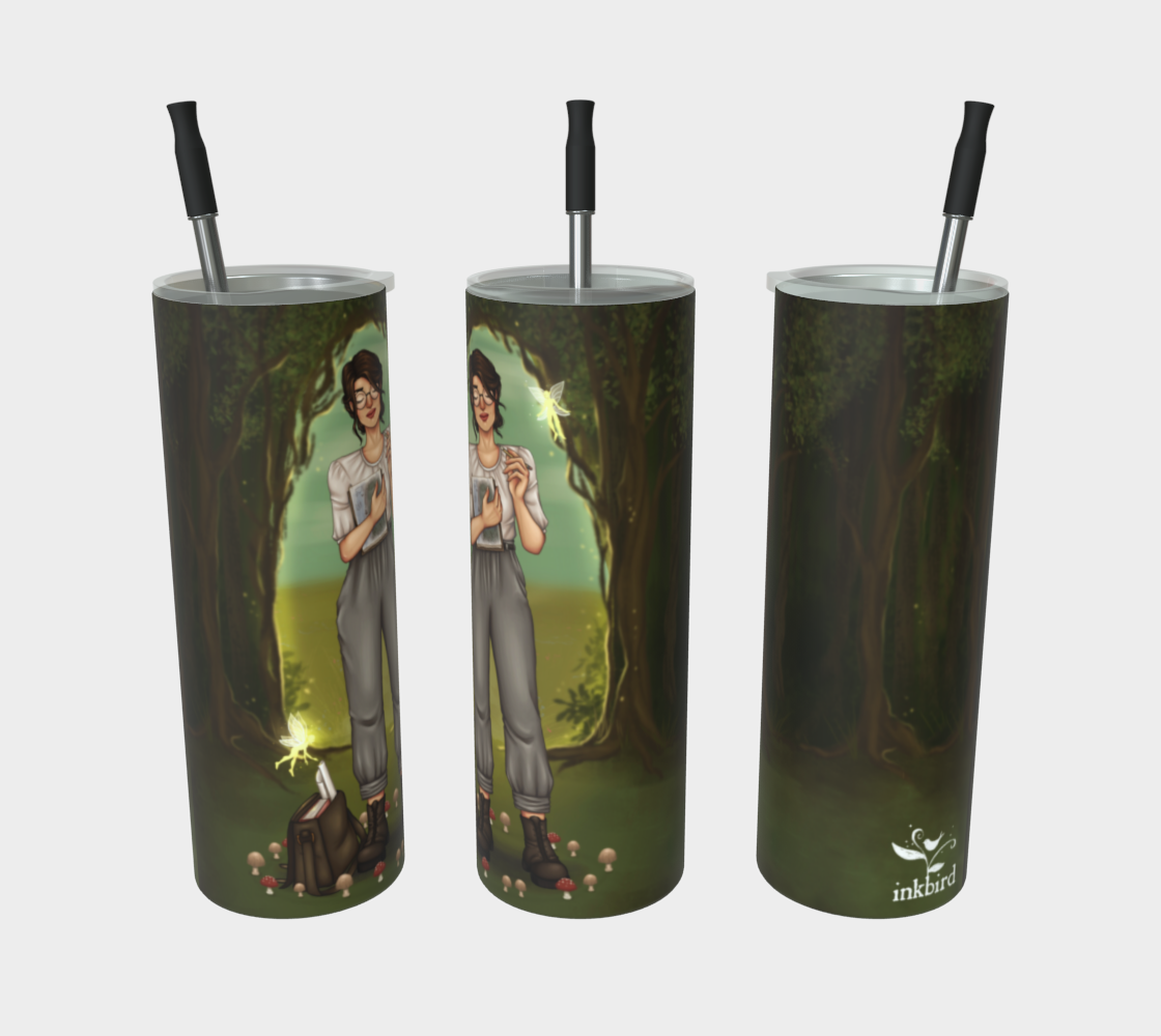 Mapping Faerieland Stainless Steel Tumbler | Inkbird Art - Illustrated Art and Gifts: Inspired by Fantasy, Myths, and Wonder