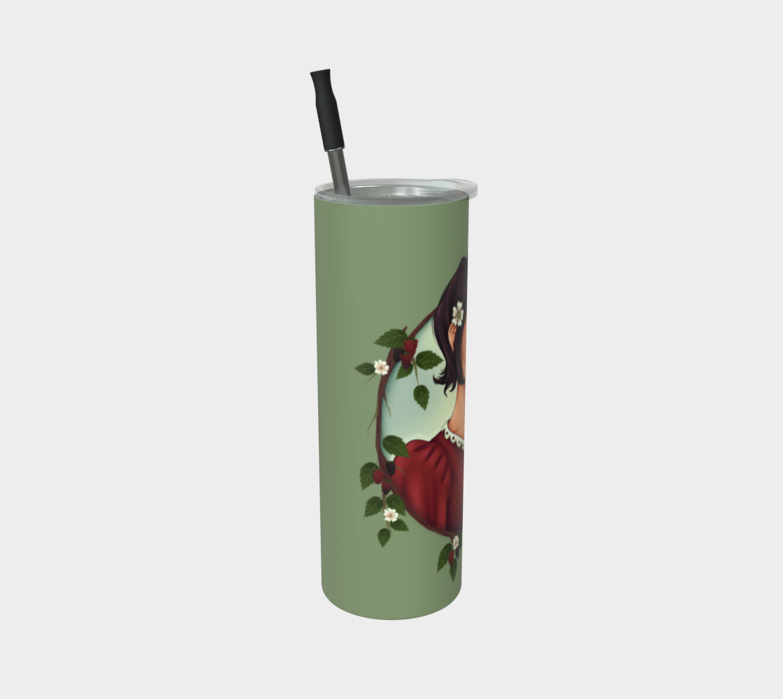 Blackberry Blush 20oz Stainless Steel Tumbler | Inkbird Art - From the quiet corners of a magical world