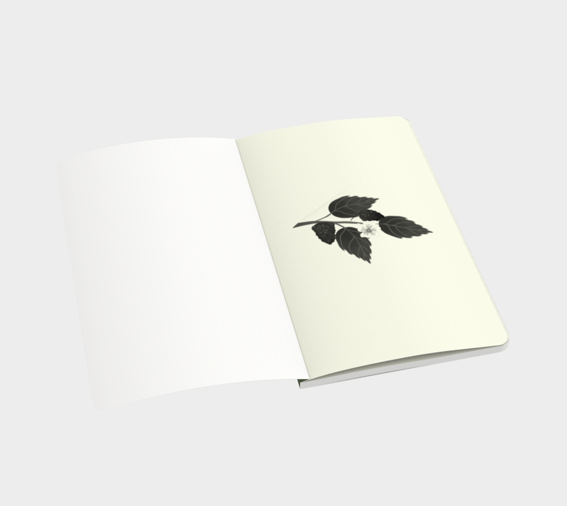 Blackberry Blush 5x8.25in Notebook | Inkbird Art - From the quiet corners of a magical world