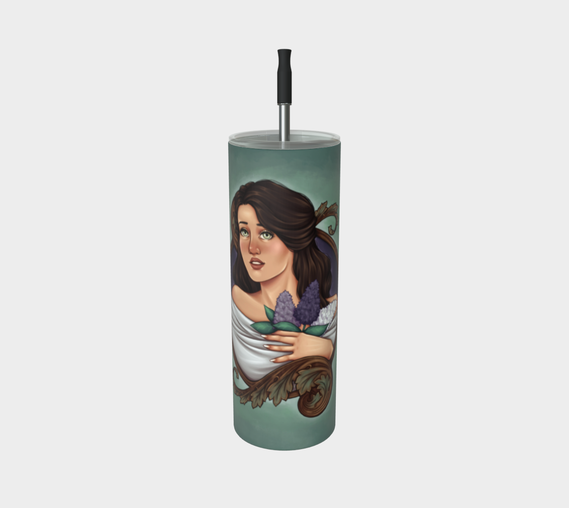Lilac Lady 20oz Stainless Steel Tumbler | Inkbird Art - From the quiet corners of a magical world