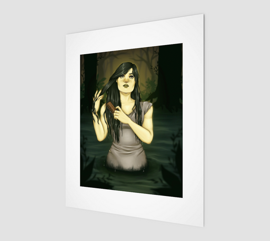 Rusalka 8x10 Art Print | Inkbird Art - From the quiet corners of a magical world