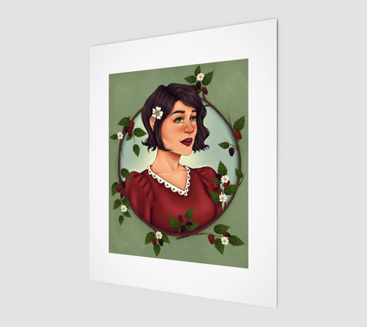Blackberry Blush 8x10 Art Print | Inkbird Art - From the quiet corners of a magical world